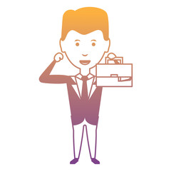 Cartoon businessman icon
