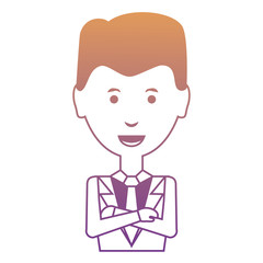 cartoon businessman icon