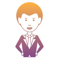 cartoon businessman icon