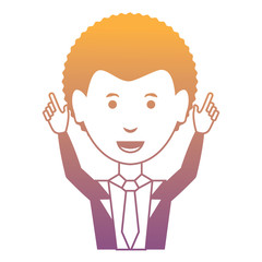 cartoon businessman icon