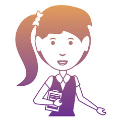 cartoon businesswoman icon