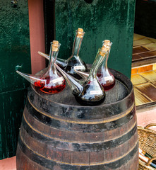 Spanish porron wine pitcher