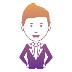 cartoon businessman icon
