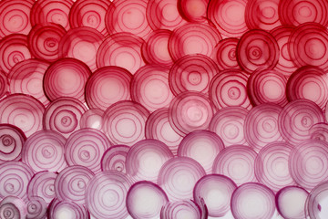 onion rings in the form of a background