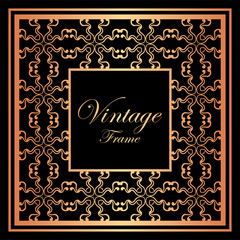 Vintage ornamental frame