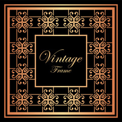 Vintage ornamental frame