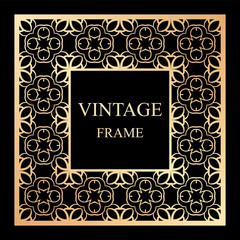 Vintage ornamental frame