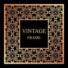 Vintage ornamental frame