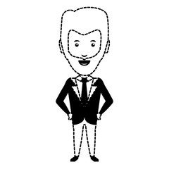 cartoon businessman icon