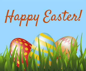 Happy Easter greeting card