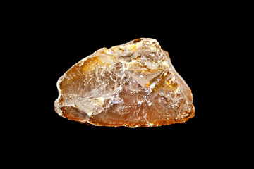 rosin isolated on black background