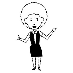 cartoon businesswoman icon