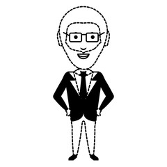 Cartoon businessman icon