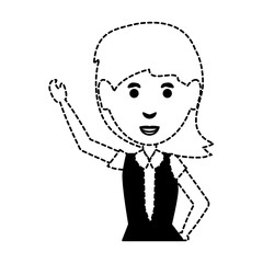 cartoon businesswoman icon