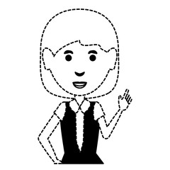 cartoon businesswoman icon