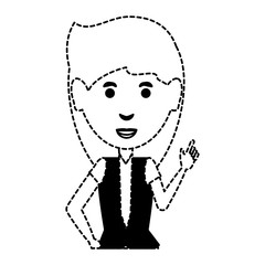 cartoon businesswoman icon