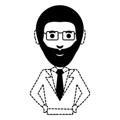 Cartoon businessman icon