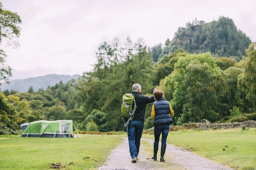 Senior Couple Hiking Together