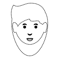 cartoon woman face icon