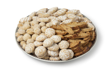  Dish with Moroccan festive homemade cookies