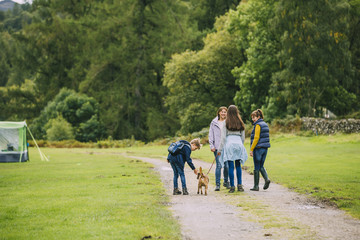 Leaving Camp to go for a Hike