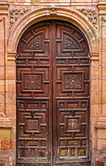 Old wooden door