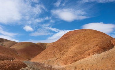 Desert landscape red