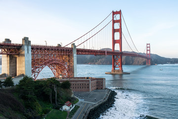Wonderful cityscape of Golden Gate Bridge