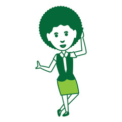 cartoon businesswoman icon