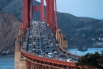 Beautiful cityscape of Golden Gate Bridge