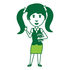cartoon businesswoman icon