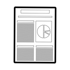 financial report document icon 