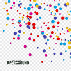 Abstract background with confetti