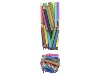 Colored pencils font