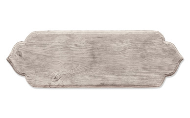 old plank wood isolated on white background