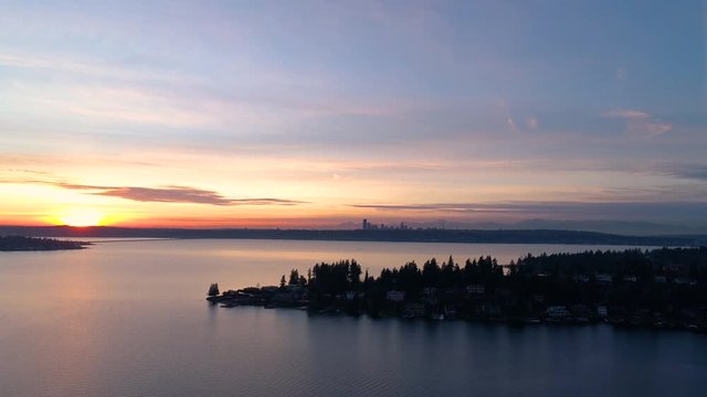 Meydenbauer Bay Lake Washington - Bellevue Seattle Waterfront Landscape