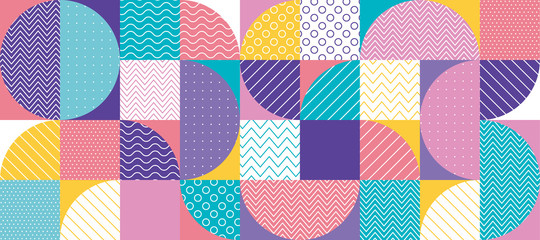 abstract multicolored geometric pattern in pastel color.