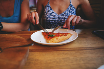 Italian pizza Margarita.