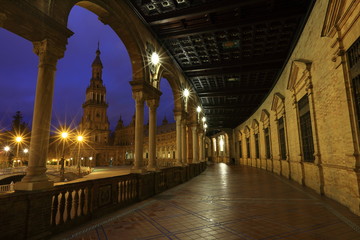 Fototapeta premium Plaza de Espana in Seville, Andalusia, Spain