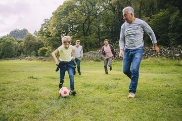 Playing Football With Grandad