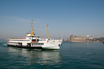 Fototapeta premium Passenger ship in Istanbul