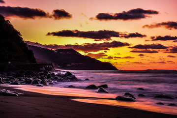 Fototapeta na wymiar Japan Hukuoka Itoshima Hutamigaura Sunset