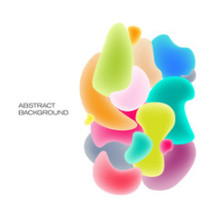 Fluid colorful bubbles. Abstract background