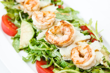 Salad with shrimps