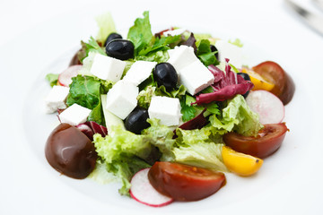 Fresh salad with tomatoes