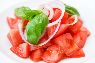 Fresh salad with tomatoes