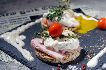 Delicious breakfast - eggs benedict