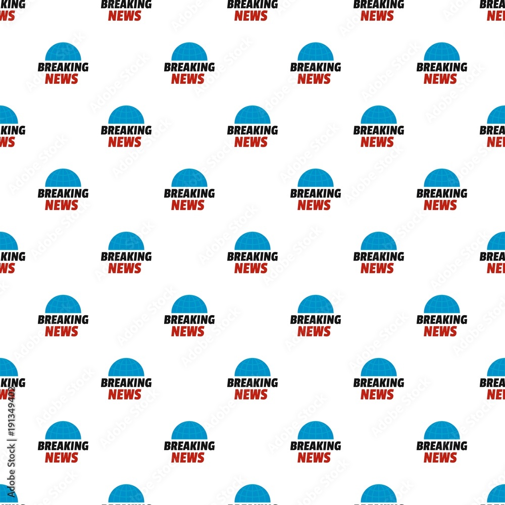 Poster live media pattern seamless in flat style for any design
