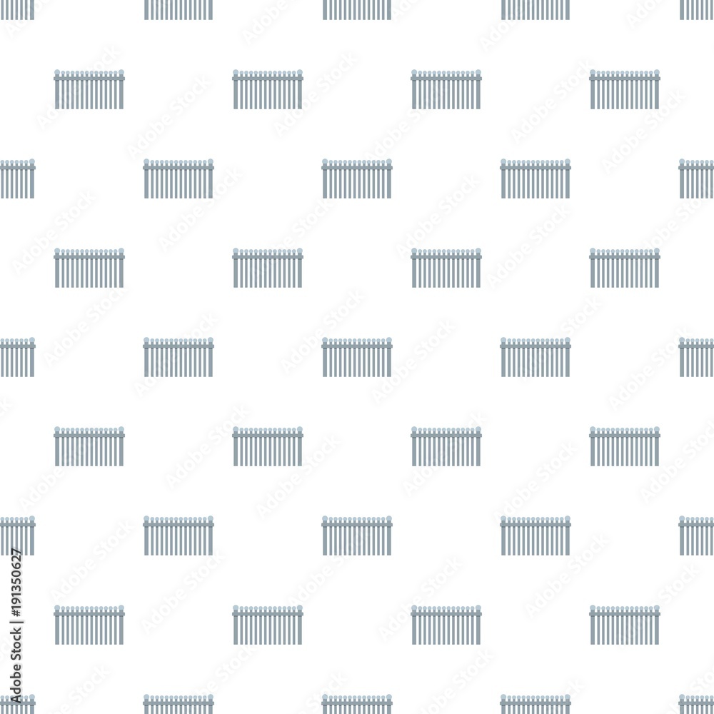 Poster fence with ball pattern seamless in flat style for any design