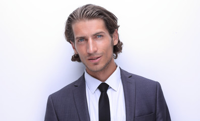 closeup.portrait of confident business man